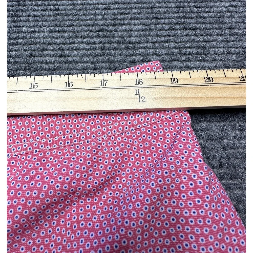 johnnie-O Swim Trunks Mens 2XL Pink Mesh‎ Lined Drawstring Elastic 8in Inseam